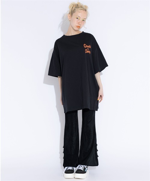 Candy Stripper（キャンディストリッパー）の「CHAOTIC IN CANDYS BIG Tシャツ（Tシャツ/カットソー・レディース・ブラック/ライトブルー/グリーン/オフホワイト・2）」の5枚目の写真