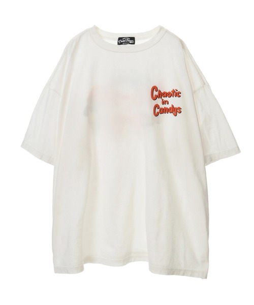 Candy Stripper（キャンディストリッパー）の「CHAOTIC IN CANDYS BIG Tシャツ（Tシャツ/カットソー・レディース・ブラック/ライトブルー/グリーン/オフホワイト・2）」の17枚目の写真