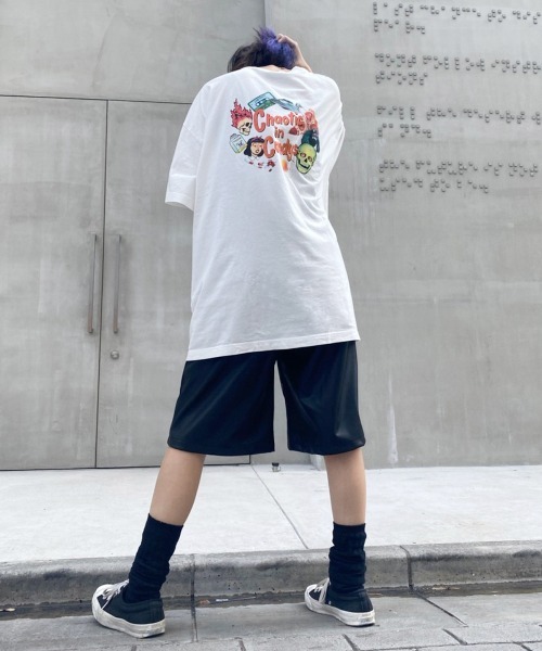 Candy Stripper（キャンディストリッパー）の「CHAOTIC IN CANDYS BIG Tシャツ（Tシャツ/カットソー・レディース・ブラック/ライトブルー/グリーン/オフホワイト・2）」の22枚目の写真