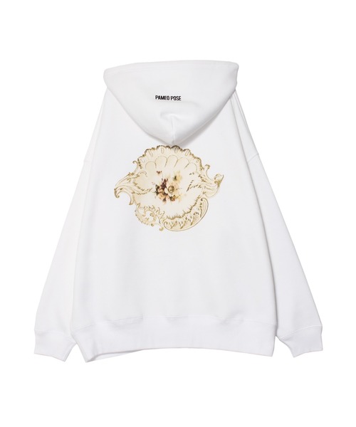 PAMEO POSE（パメオポーズ）の「Big P Hoodie（パーカー・レディース・ホワイト/ブラック/ベージュ・FREE）」の9枚目の写真