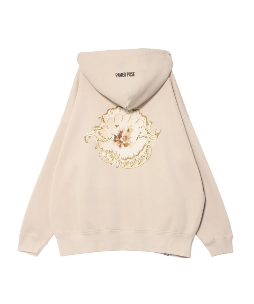 PAMEO POSE（パメオポーズ）の「Big P Hoodie（パーカー・レディース・ホワイト/ブラック/ベージュ・FREE）」の19枚目の写真