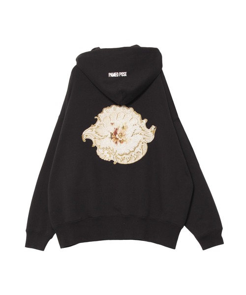 PAMEO POSE（パメオポーズ）の「Big P Hoodie（パーカー・レディース・ホワイト/ブラック/ベージュ・FREE）」の15枚目の写真