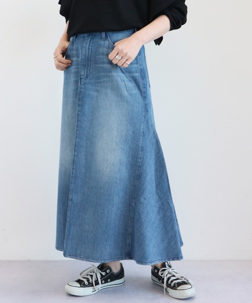 セール ブランド古着 デニムロングスカート デニムスカート American Holic アメリカンホリック のファッション通販 Zozoused