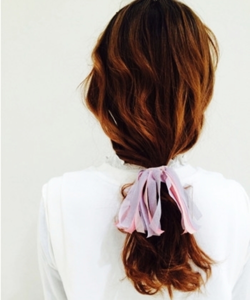 Kastane（カスタネ）の「【Kastane】チュールヘアゴム（その他ヘアアクセサリー・レディース・ブルー系その他/ピンク系その他/ブラック系その他/その他・FREE）」の6枚目の写真