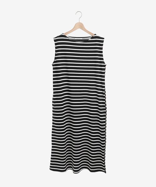 le.coeur blanc（ルクールブラン）の「ボーダーフレンチワンピース（ワンピース・レディース・グレー系その他3/ブラック系その他・38）」の14枚目の写真