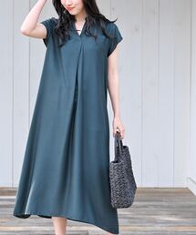 rps | レーヨンノーカラースキッパーワンピース(ワンピース)