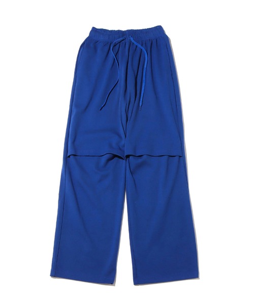 atmos pink（アトモスピンク）の「atmos pink カットスウェットパンツ（スウェットパンツ・レディース・グレー/レッド/ブルー・FREE）」の2枚目の写真