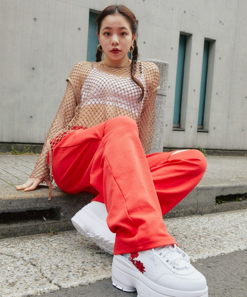 atmos pink（アトモスピンク）の「atmos pink カットスウェットパンツ（スウェットパンツ・レディース・グレー/レッド/ブルー・FREE）」の19枚目の写真