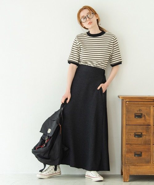 Crisp(クリスプ)の「リラックスマーメイドスカート(スカート・レディース・ブラック/グレー/ブルー・FREE)」の4枚目の写真