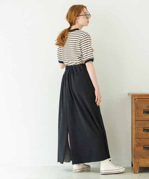 Crisp(クリスプ)の「リラックスマーメイドスカート(スカート・レディース・ブラック/グレー/ブルー・FREE)」の5枚目の写真