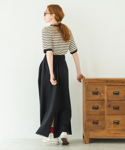 Crisp(クリスプ)の「リラックスマーメイドスカート(スカート・レディース・ブラック/グレー/ブルー・FREE)」の7枚目の写真