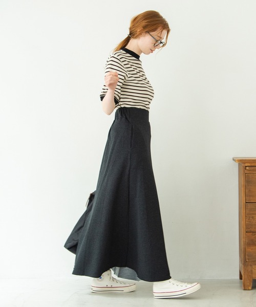 Crisp(クリスプ)の「リラックスマーメイドスカート(スカート・レディース・ブラック/グレー/ブルー・FREE)」の8枚目の写真