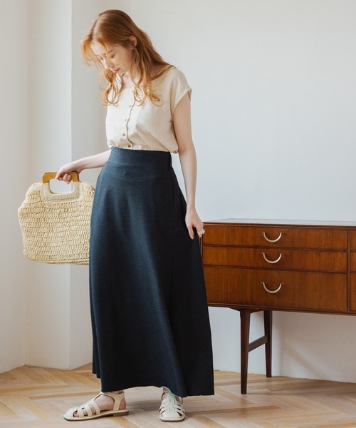 Crisp(クリスプ)の「リラックスマーメイドスカート(スカート・レディース・ブラック/グレー/ブルー・FREE)」の15枚目の写真