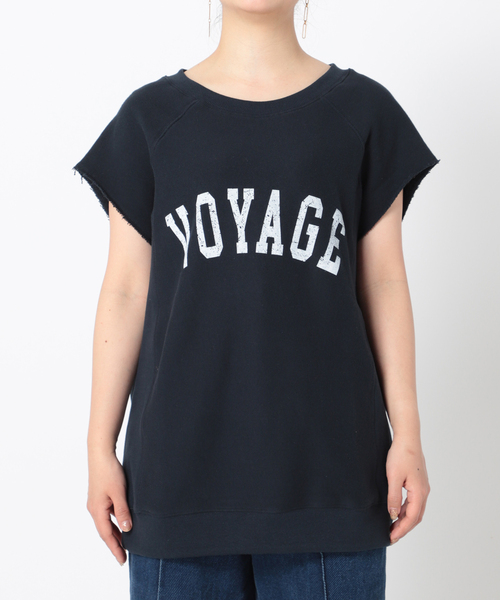 B.C STOCK(ベーセーストック)の「カットオフ裏毛プリントベスト(Tシャツ/カットソー・レディース・ホワイト/ベージュ/ネイビー・FREE)」の16枚目の写真
