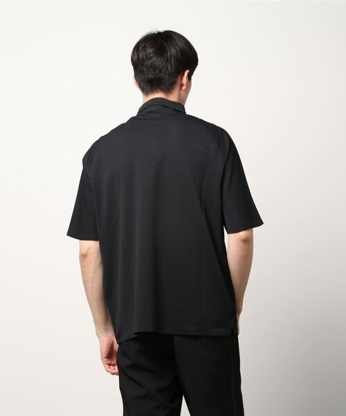 DESCENTE ALLTERRAIN（デサント　オルテライン）の「【デサントオルテライン】鹿の子ポロシャツ　クーリスト　ストレッチ（ポロシャツ・メンズ・ネイビー/ブラック・MEDIUM/X-LARGE/LARGE）」の4枚目の写真