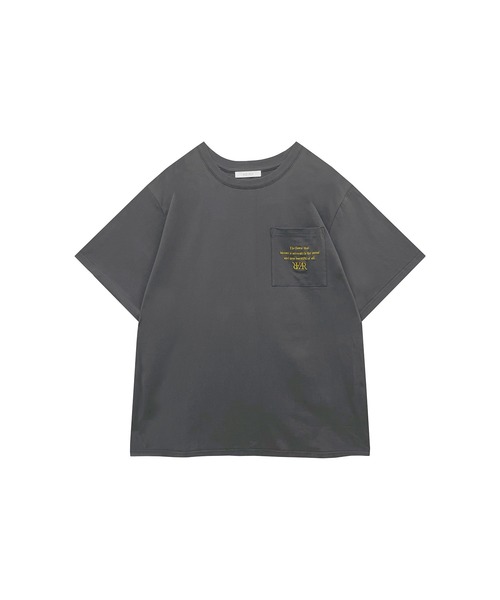 ADIRA(アディラ)の「ユニセックス刺繍ポケT(Tシャツ/カットソー・レディース・チャコールグレー/グリーン・LARGE)」の20枚目の写真