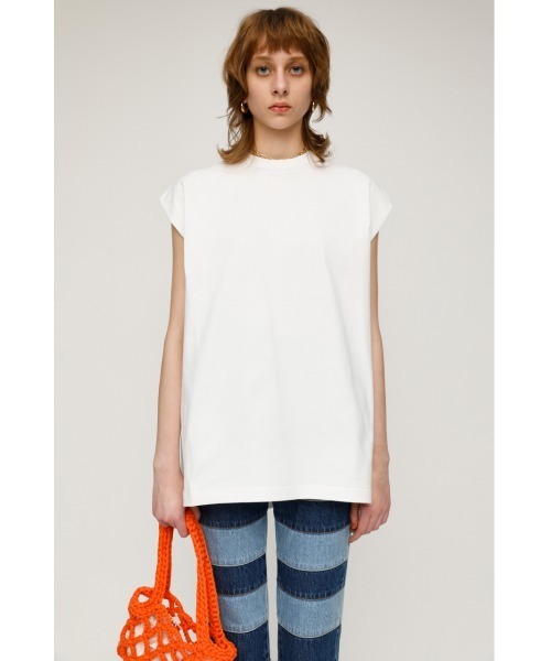 SLY（スライ）の「SIDE SLIT BOX TOPS サイドスリット ボックス トップス（Tシャツ/カットソー・レディース・ブラック/オフホワイト/グリーン/マルチ・FREE）」の14枚目の写真