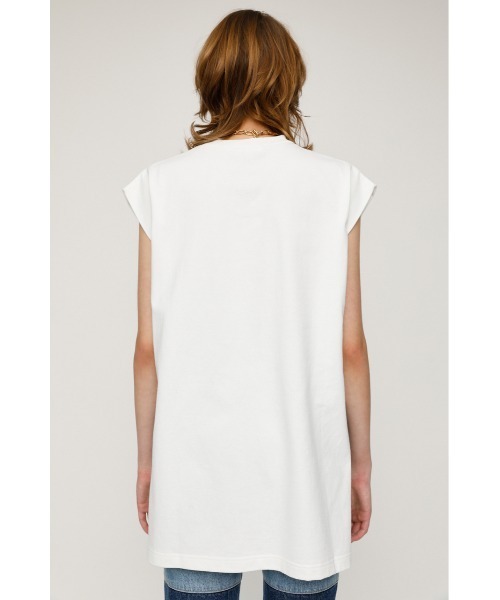 SLY（スライ）の「SIDE SLIT BOX TOPS サイドスリット ボックス トップス（Tシャツ/カットソー・レディース・ブラック/オフホワイト/グリーン/マルチ・FREE）」の15枚目の写真