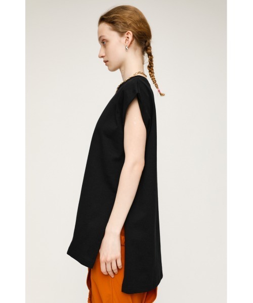 SLY（スライ）の「SIDE SLIT BOX TOPS サイドスリット ボックス トップス（Tシャツ/カットソー・レディース・ブラック/オフホワイト/グリーン/マルチ・FREE）」の18枚目の写真