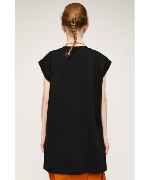 SLY（スライ）の「SIDE SLIT BOX TOPS サイドスリット ボックス トップス（Tシャツ/カットソー・レディース・ブラック/オフホワイト/グリーン/マルチ・FREE）」の12枚目の写真