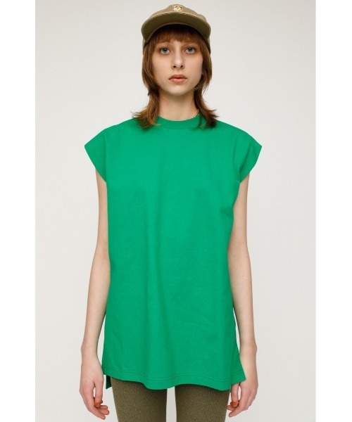 SLY（スライ）の「SIDE SLIT BOX TOPS サイドスリット ボックス トップス（Tシャツ/カットソー・レディース・ブラック/オフホワイト/グリーン/マルチ・FREE）」の16枚目の写真