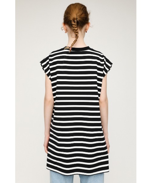 SLY（スライ）の「SIDE SLIT BOX TOPS サイドスリット ボックス トップス（Tシャツ/カットソー・レディース・ブラック/オフホワイト/グリーン/マルチ・FREE）」の22枚目の写真