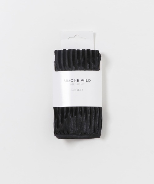 URBAN RESEARCH ROSSO WOMEN（アーバンリサーチ　ロッソ）の「SIMONE WILD　RIB VELVET ANKLE SOCKS（ソックス/靴下・レディース・ホワイト/ブラック・38-39）」の2枚目の写真