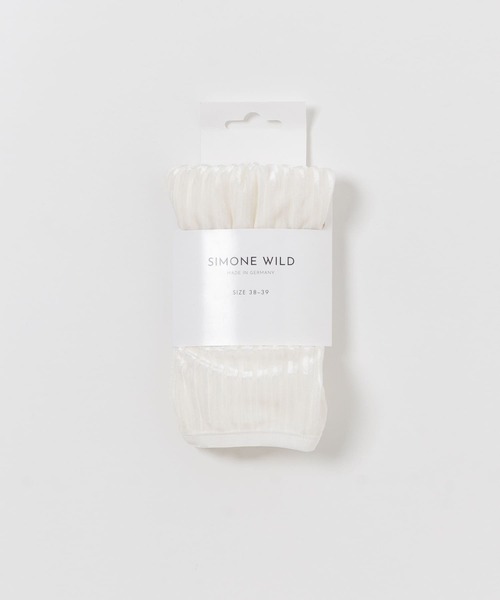 URBAN RESEARCH ROSSO WOMEN（アーバンリサーチ　ロッソ）の「SIMONE WILD　RIB VELVET ANKLE SOCKS（ソックス/靴下・レディース・ホワイト/ブラック・38-39）」の7枚目の写真