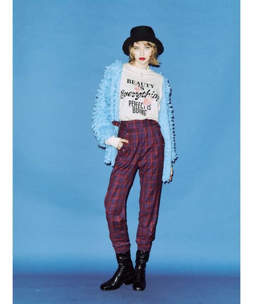 jouetie（ジュエティ）の「ストロベリーロゴ ロンT（Tシャツ/カットソー・レディース・ブラック/ブルー/アイボリー・MEDIUM）」の8枚目の写真