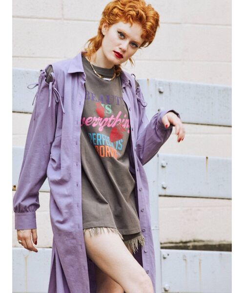 jouetie（ジュエティ）の「ストロベリーロゴ ロンT（Tシャツ/カットソー・レディース・ブラック/ブルー/アイボリー・MEDIUM）」の18枚目の写真