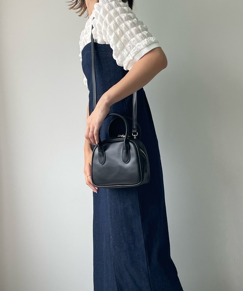 LE MORE（リモア）の「パステルミニボストンバッグ（ボストンバッグ・レディース・ブラウン/ピンク/グリーン/ブラック/アイボリー・FREE）」の6枚目の写真