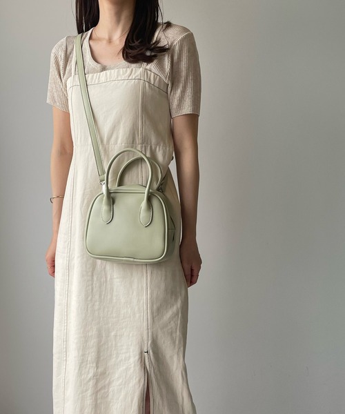 LE MORE（リモア）の「パステルミニボストンバッグ（ボストンバッグ・レディース・ブラウン/ピンク/グリーン/ブラック/アイボリー・FREE）」の15枚目の写真