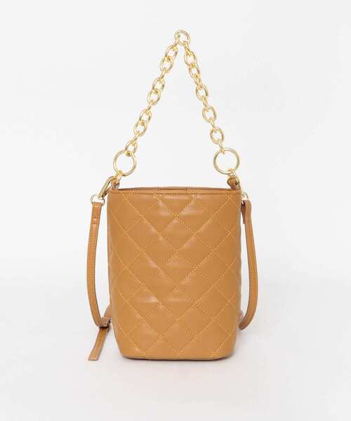 RODE SKO（ロデスコ）の「キルティングチェーン2WAYショルダー（ショルダーバッグ・レディース・ブラック/ベージュ系その他/レッド系その他・ONE）」の15枚目の写真