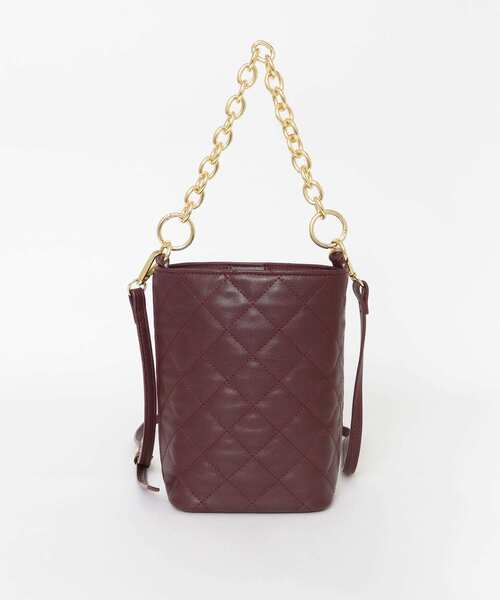 RODE SKO（ロデスコ）の「キルティングチェーン2WAYショルダー（ショルダーバッグ・レディース・ブラック/ベージュ系その他/レッド系その他・ONE）」の9枚目の写真