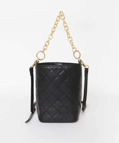 RODE SKO（ロデスコ）の「キルティングチェーン2WAYショルダー（ショルダーバッグ・レディース・ブラック/ベージュ系その他/レッド系その他・ONE）」の8枚目の写真