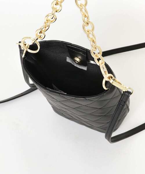 RODE SKO（ロデスコ）の「キルティングチェーン2WAYショルダー（ショルダーバッグ・レディース・ブラック/ベージュ系その他/レッド系その他・ONE）」の14枚目の写真