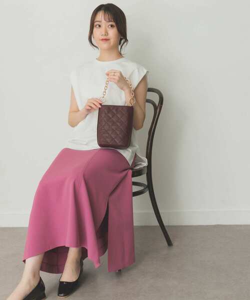 RODE SKO（ロデスコ）の「キルティングチェーン2WAYショルダー（ショルダーバッグ・レディース・ブラック/ベージュ系その他/レッド系その他・ONE）」の21枚目の写真