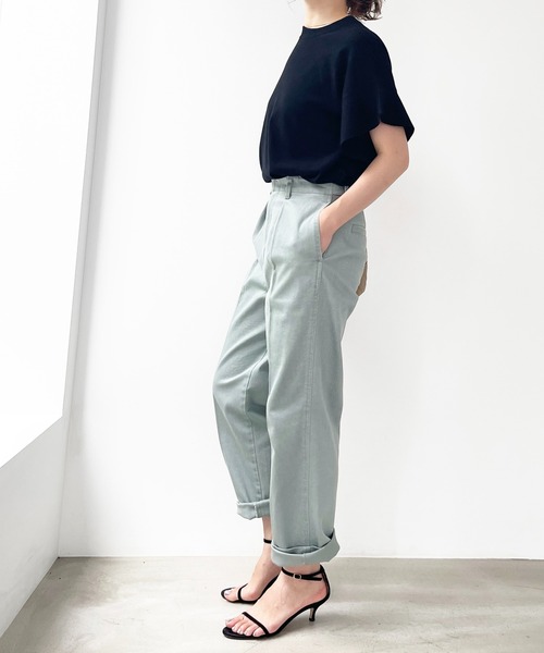 Spick & Span（スピックアンドスパン）の「フェードカラーストレッチタックパンツ（その他パンツ・レディース・ピンク/グリーン・38/36）」の13枚目の写真