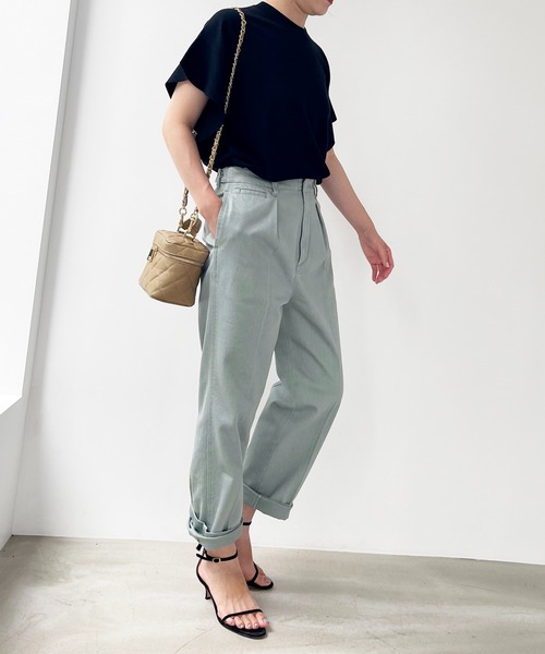 Spick & Span（スピックアンドスパン）の「フェードカラーストレッチタックパンツ（その他パンツ・レディース・ピンク/グリーン・38/36）」の17枚目の写真
