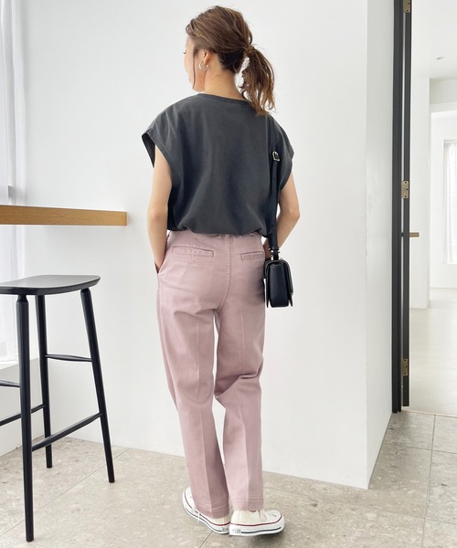 Spick & Span（スピックアンドスパン）の「フェードカラーストレッチタックパンツ（その他パンツ・レディース・ピンク/グリーン・38/36）」の18枚目の写真