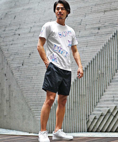 JOKER（ジョーカー）の「【SOMEDIFF】タイダイサガラワッペン半袖Tシャツ メンズ ロゴ tシャツ 春服（Tシャツ/カットソー・メンズ・ブラック/ホワイト・M/XL/L）」の7枚目の写真