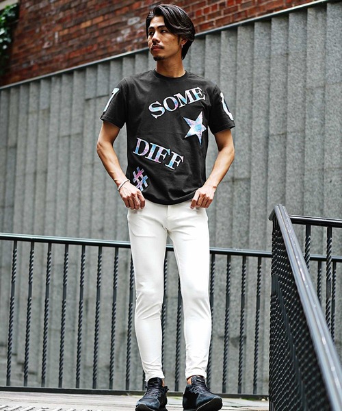 JOKER（ジョーカー）の「【SOMEDIFF】タイダイサガラワッペン半袖Tシャツ メンズ ロゴ tシャツ 春服（Tシャツ/カットソー・メンズ・ブラック/ホワイト・M/XL/L）」の13枚目の写真