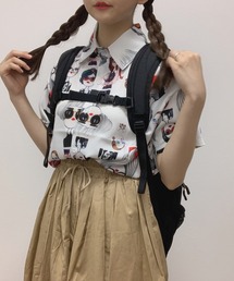 Cham.（チャム）の「LEONオーバーサイズ総柄シャツ（シャツ/ブラウス）」