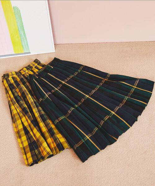 coen(コーエン)の「チェックプリーツスカート(スカート・キッズ・ダークグリーン/イエロー・110/130/150)」の20枚目の写真