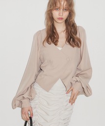 クラシカルギャザースリーブジャケット