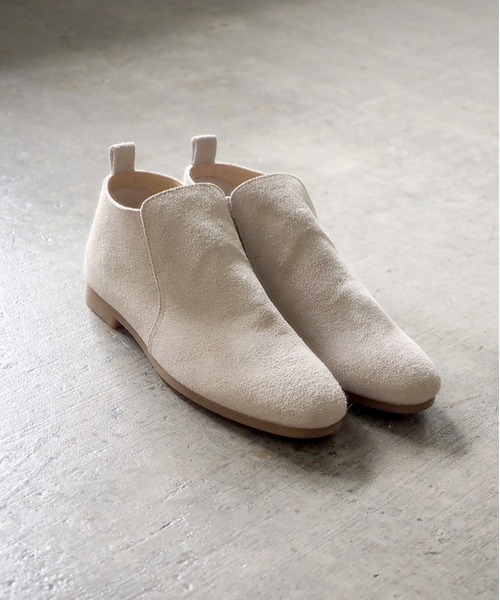 ENあしながおじさん（エンアシナガオジサン）の「防水｜アンクルブーツ　-5360475（スリッポン・レディース・ブラック/ダークブラウン/ベージュ/グレイッシュベージュ・23.5cm/24.5cm/24.0cm/23.0cm/22.5cm）」の3枚目の写真