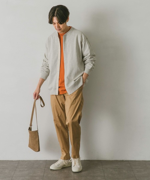 URBAN RESEARCH DOORS（アーバンリサーチドアーズ）の「『WEB限定』コットンスウェットカーディガン（カーディガン/ボレロ・メンズ・ブラック/グレー/ベージュ・MEDIUM/LARGE）」の4枚目の写真