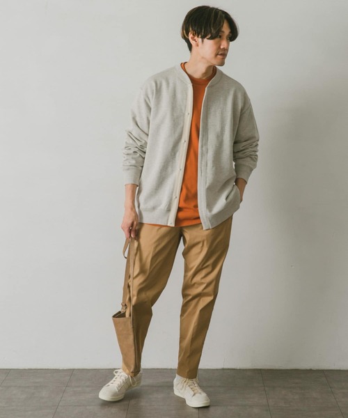 URBAN RESEARCH DOORS（アーバンリサーチドアーズ）の「『WEB限定』コットンスウェットカーディガン（カーディガン/ボレロ・メンズ・ブラック/グレー/ベージュ・MEDIUM/LARGE）」の14枚目の写真