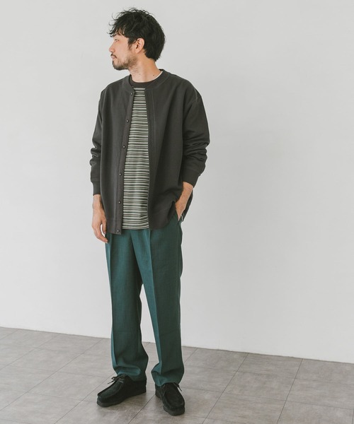 URBAN RESEARCH DOORS（アーバンリサーチドアーズ）の「『WEB限定』コットンスウェットカーディガン（カーディガン/ボレロ・メンズ・ブラック/グレー/ベージュ・MEDIUM/LARGE）」の21枚目の写真