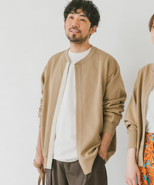 URBAN RESEARCH DOORS（アーバンリサーチドアーズ）の「『WEB限定』コットンスウェットカーディガン（カーディガン/ボレロ・メンズ・ブラック/グレー/ベージュ・MEDIUM/LARGE）」の22枚目の写真